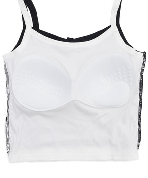 リブボタンキャミソール