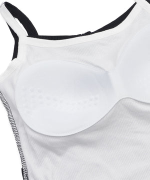 リブボタンキャミソール