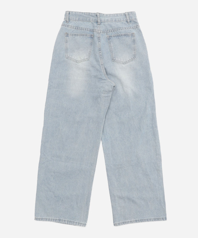 スタッズスターワイドデニムパンツ