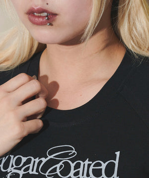 レースヘムグラフィックピチT