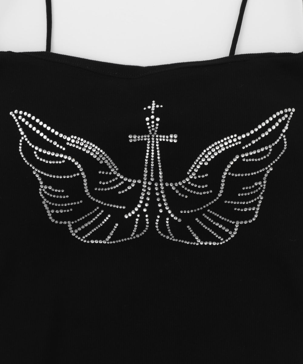 ラインストーンキャミ