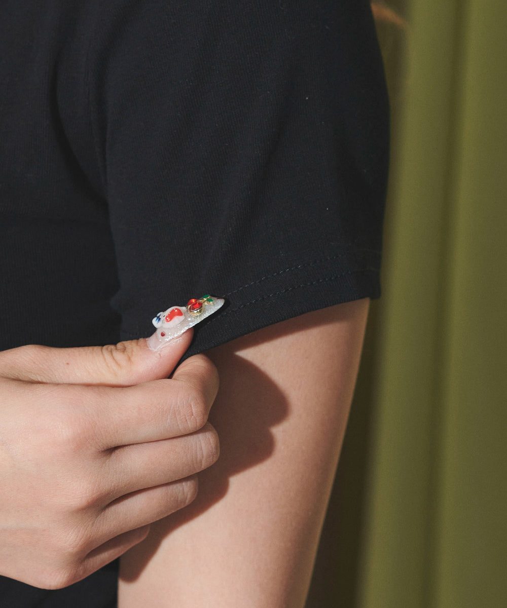 バタフライオフショルピチT