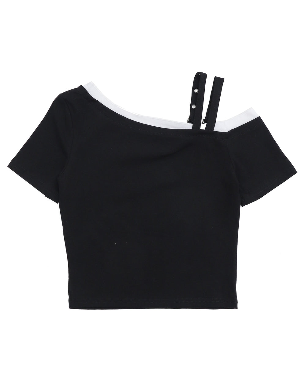 バタフライオフショルピチT