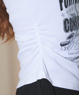 フェイクインナープリントロゴピチT2