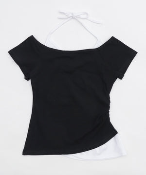 フェイクインナープリントロゴピチT2