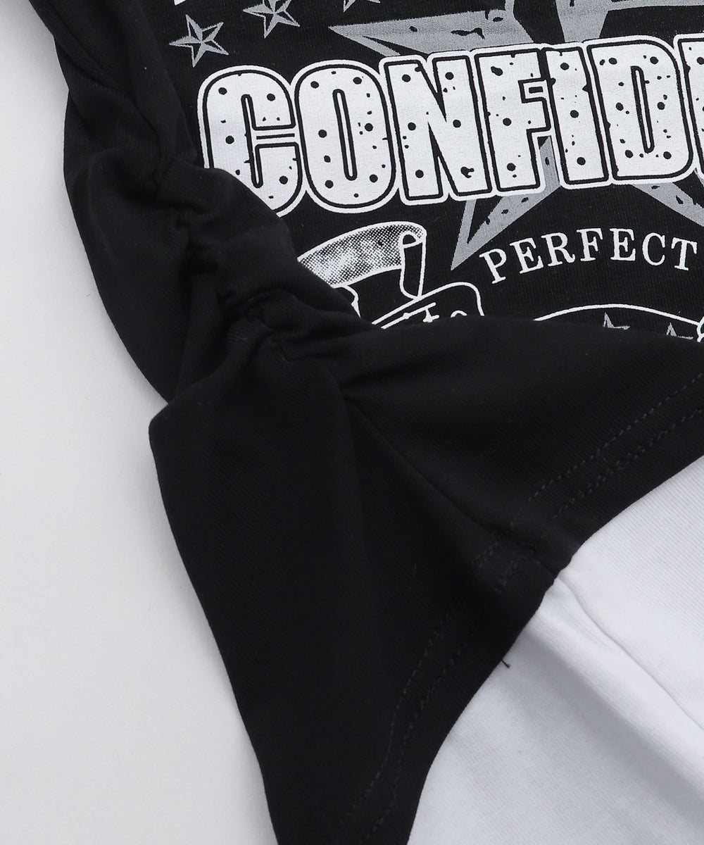 フェイクインナープリントロゴピチT2