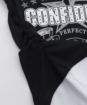 フェイクインナープリントロゴピチT2