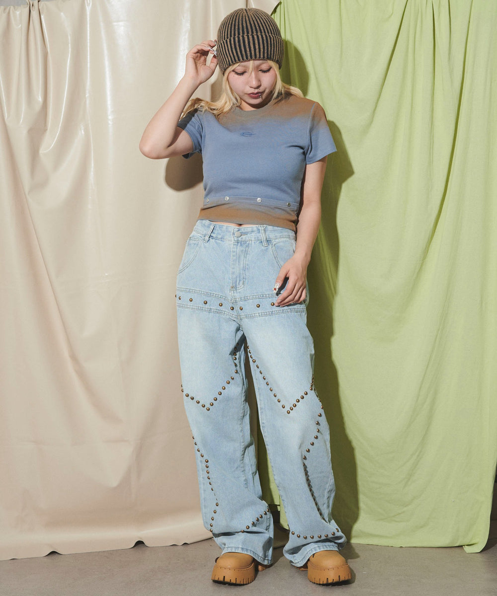 ブルー モデル：155cm F着用