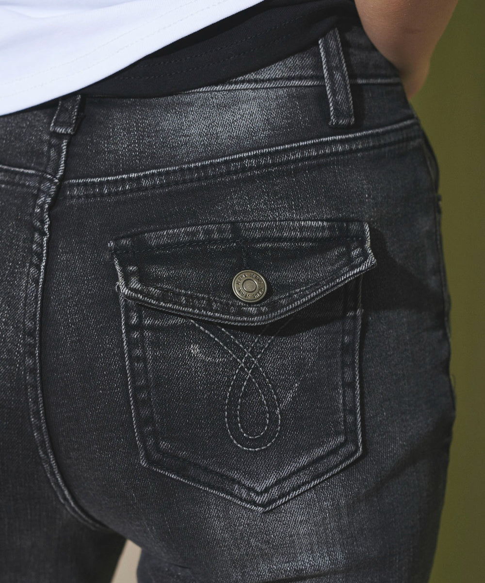 ダメージフレアデニム