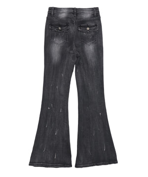 ダメージフレアデニム