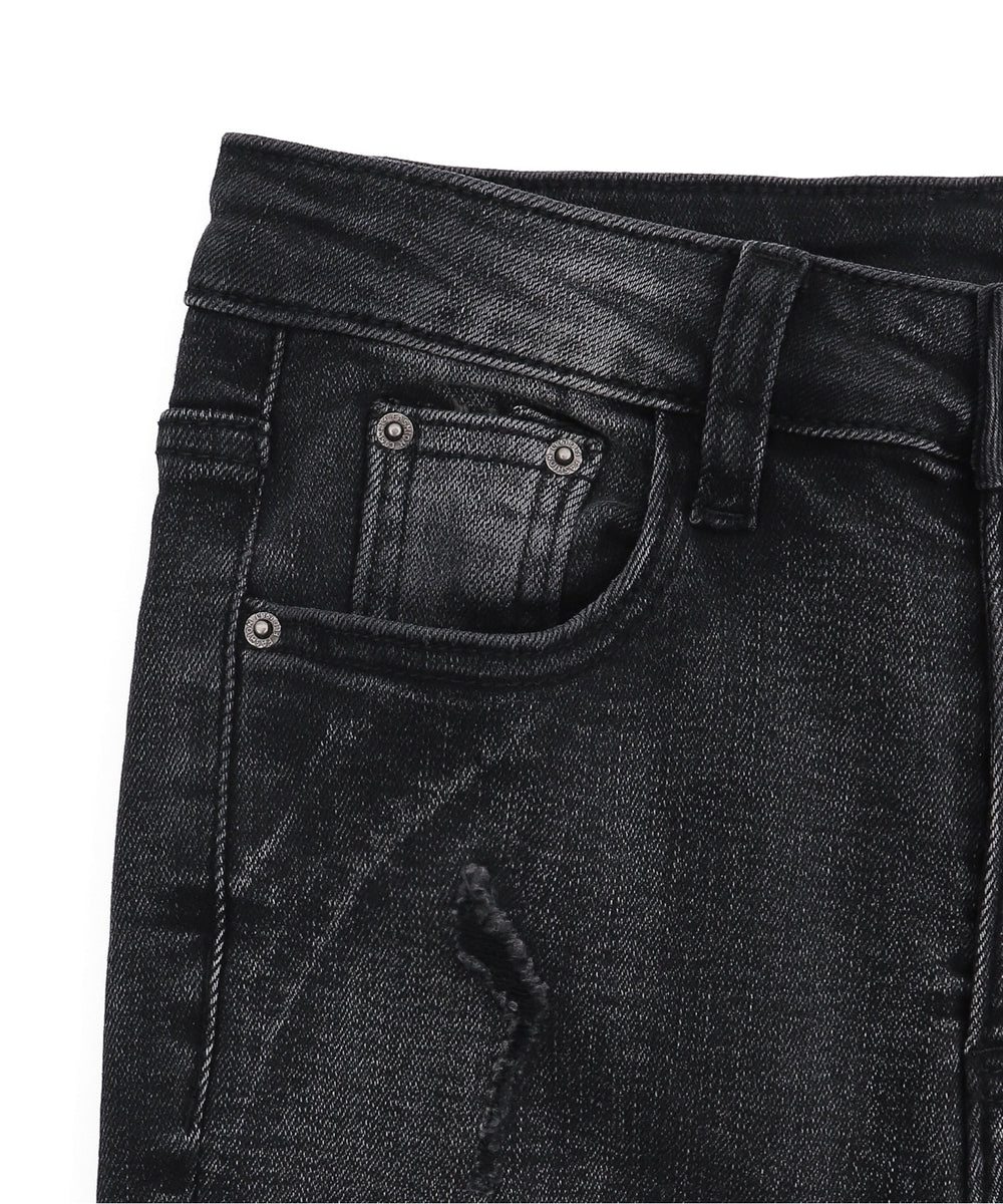 ダメージフレアデニム