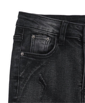 ダメージフレアデニム