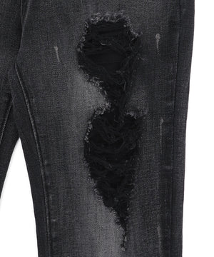 ダメージフレアデニム