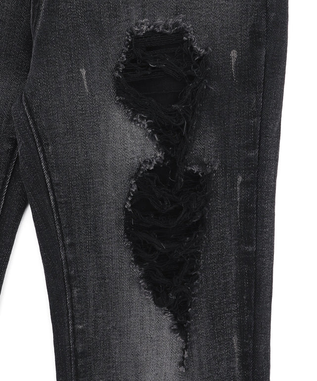 ダメージフレアデニム