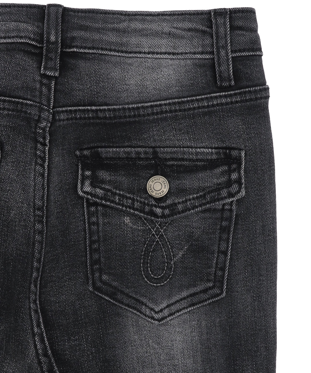 ダメージフレアデニム