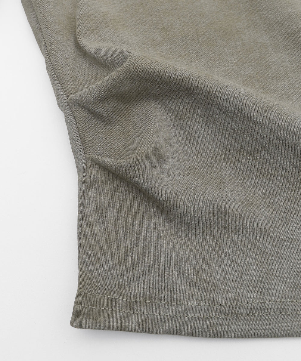 サイドギャザーラインストーンロゴT