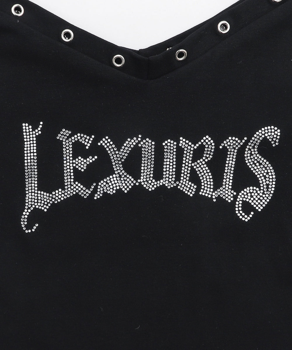 アイレットラインストーンピチT