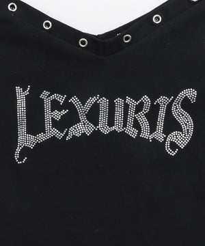 アイレットラインストーンピチT