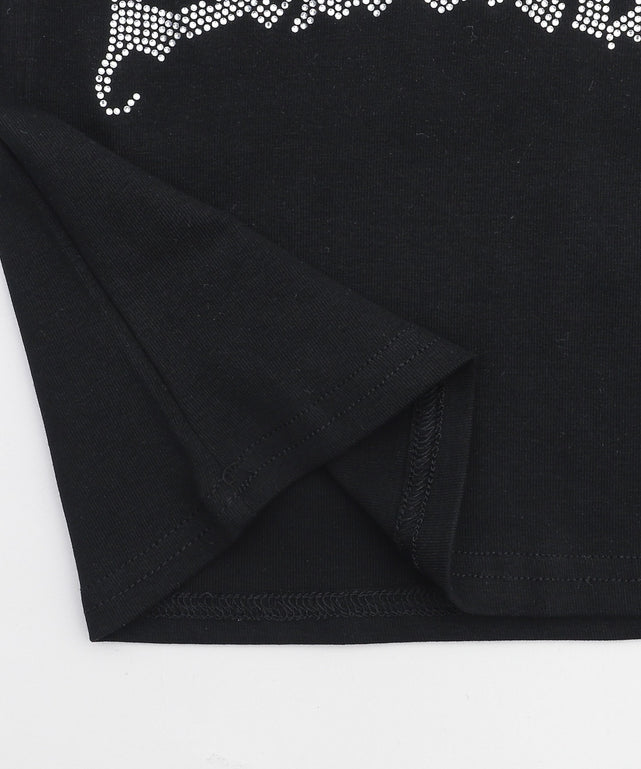 アイレットラインストーンピチT