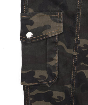 カモフラブッシュフレアパンツ