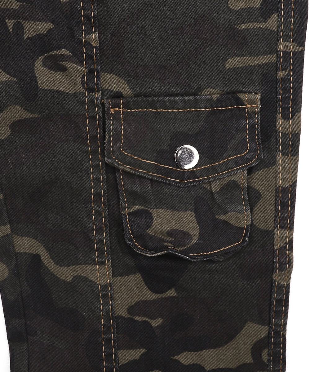 カモフラブッシュフレアパンツ