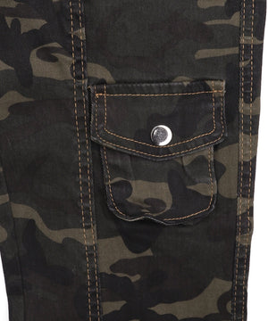 カモフラブッシュフレアパンツ