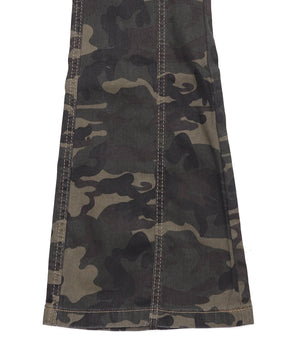 カモフラブッシュフレアパンツ