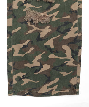 ダメージカモフラカーゴパンツ