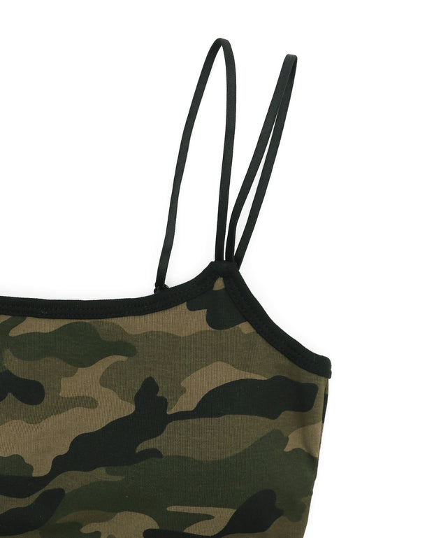 パイピングカモフラキャミ