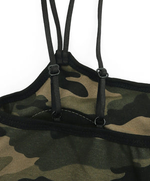 パイピングカモフラキャミ