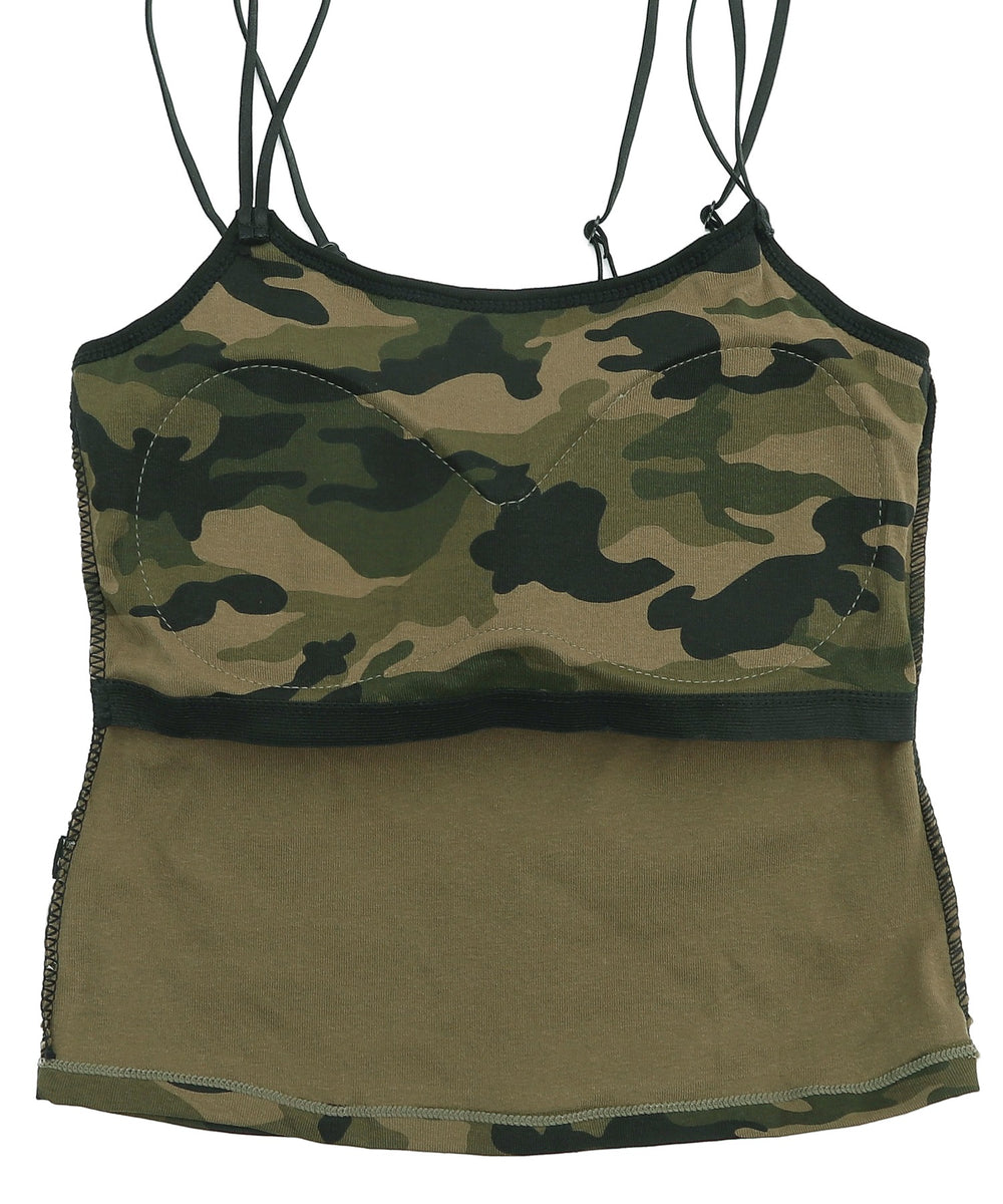 パイピングカモフラキャミ