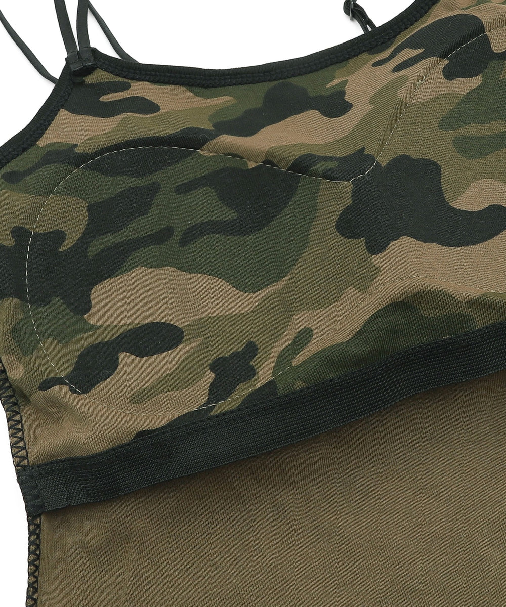 パイピングカモフラキャミ