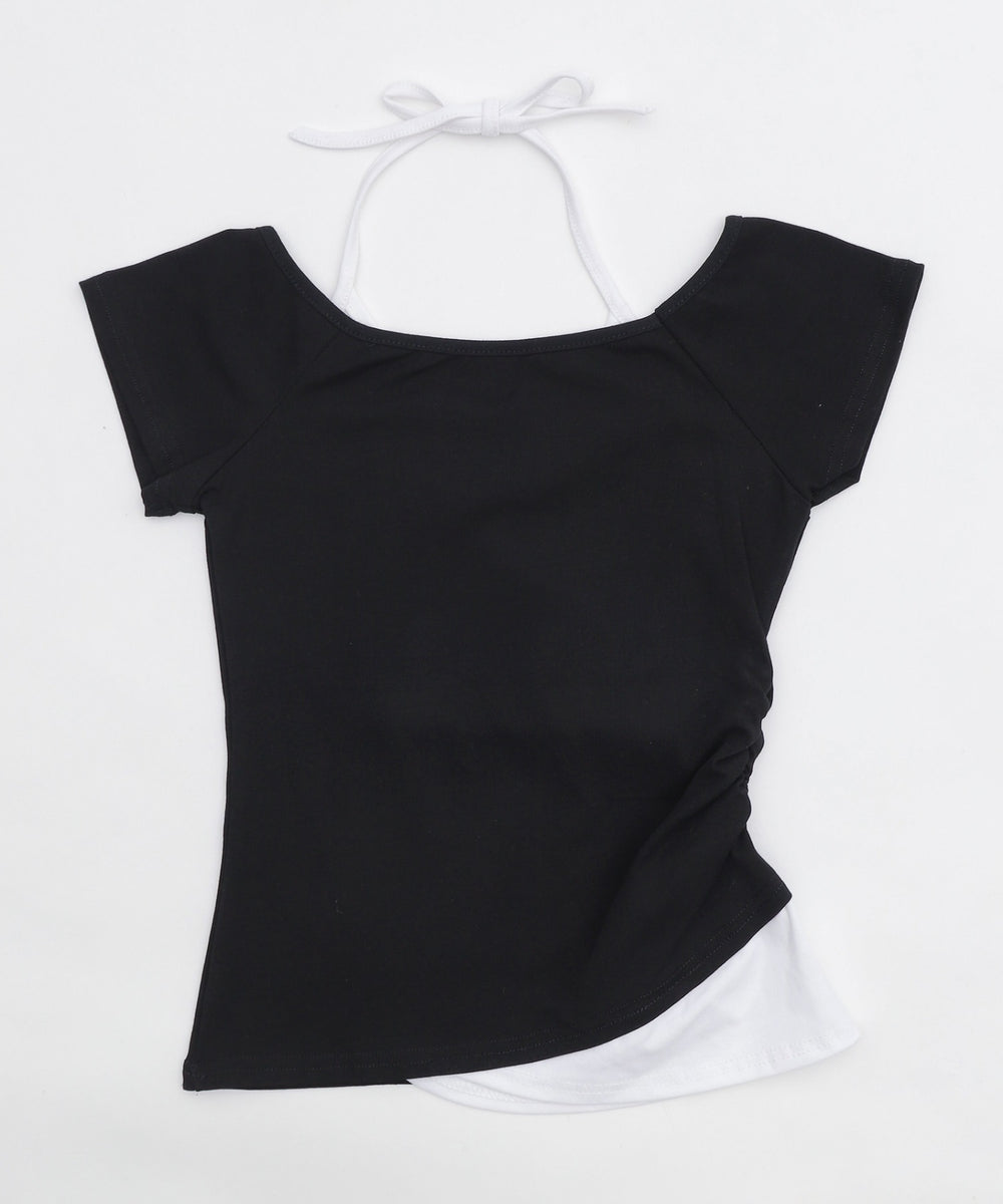 フェイクインナープリントピチT