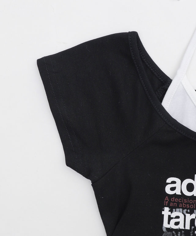 フェイクインナープリントピチT