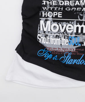 フェイクインナープリントピチT