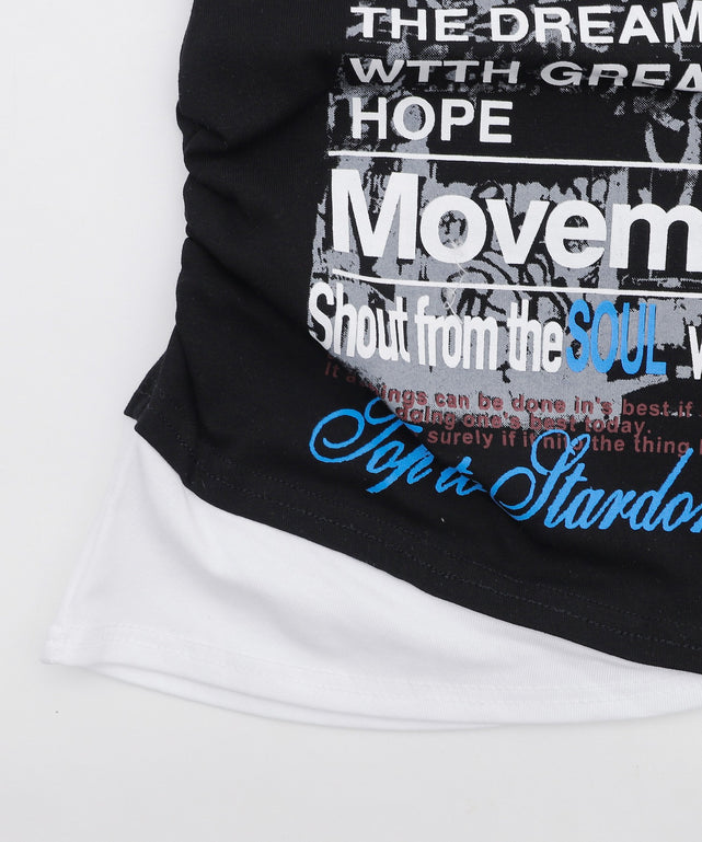 フェイクインナープリントピチT