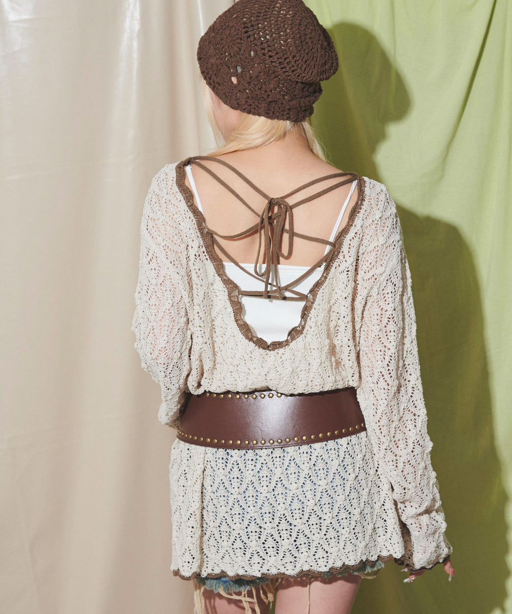 ベージュ モデル：155cm F着用