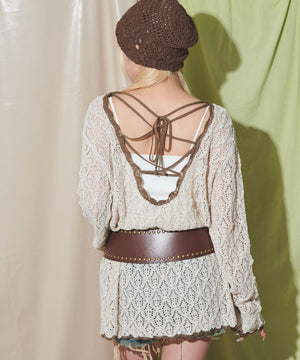 ベージュ モデル：155cm F着用