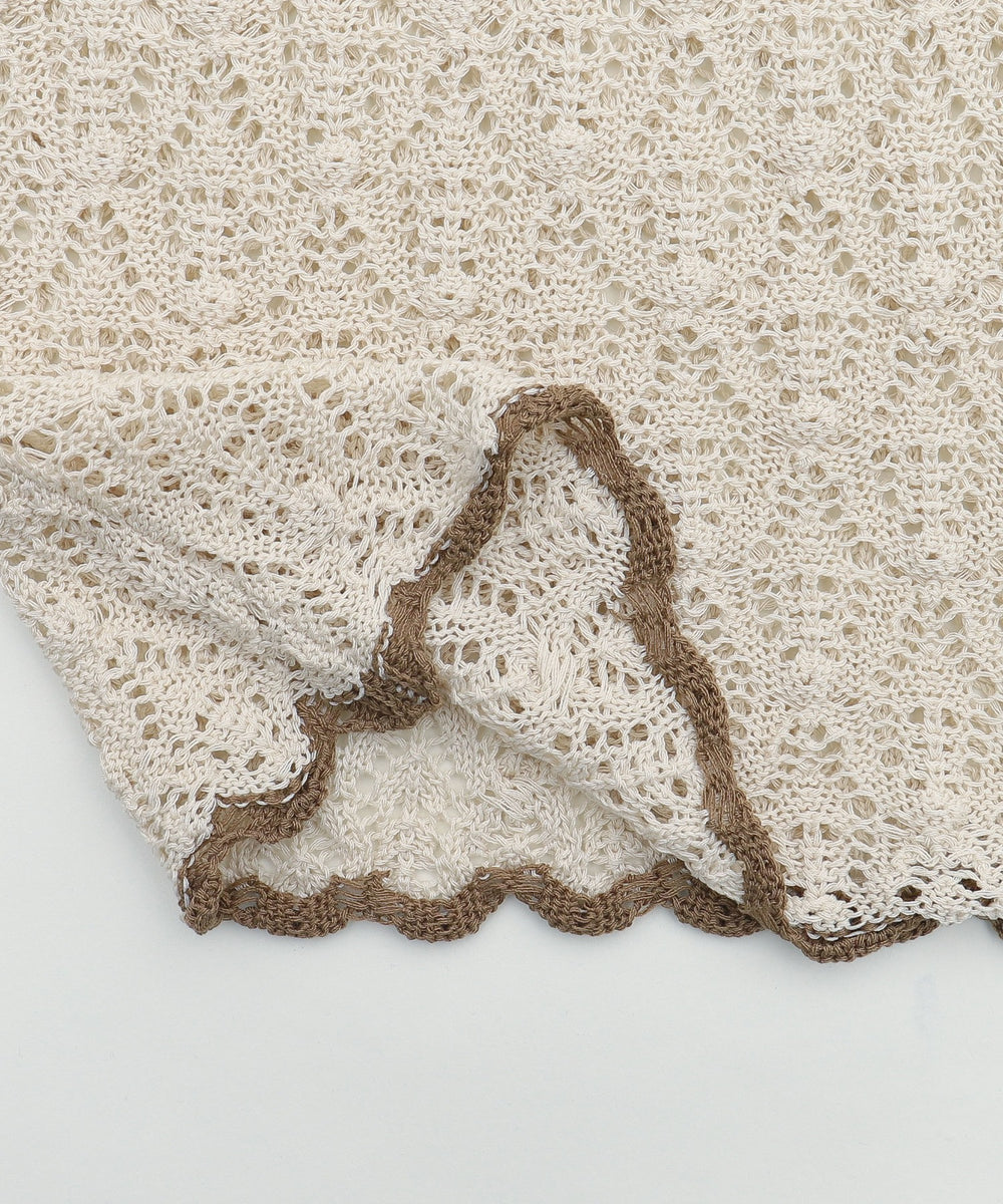 バックレースアップBIGニット