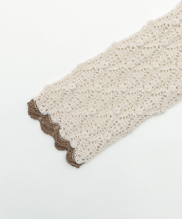 バックレースアップBIGニット