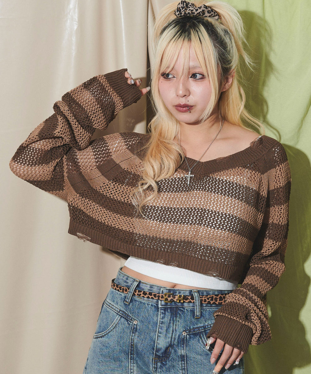 ブラウン モデル：155cm F着用