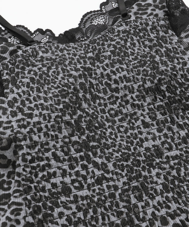 レオパードレースキャミ