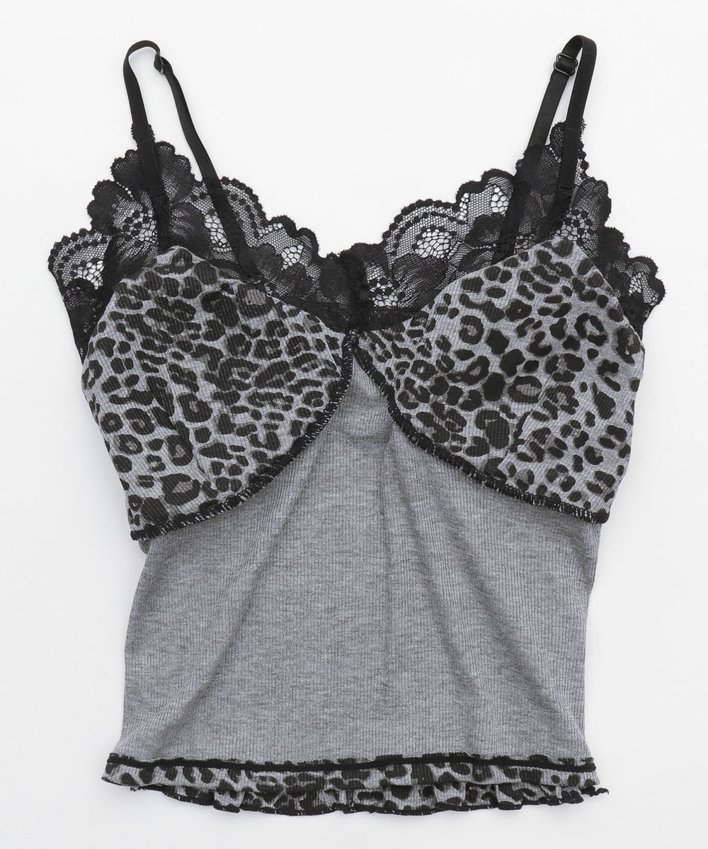 レオパードレースキャミ