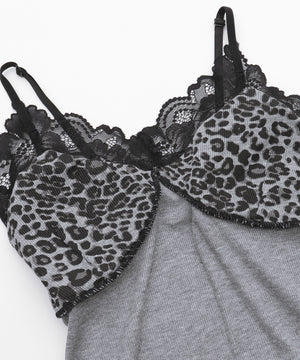 レオパードレースキャミ