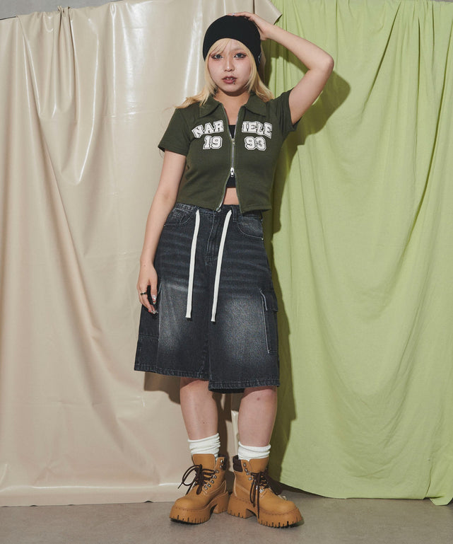 カーキ モデル：155cm F着用