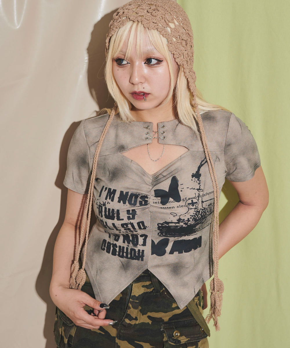 ベージュ モデル：155cm F着用