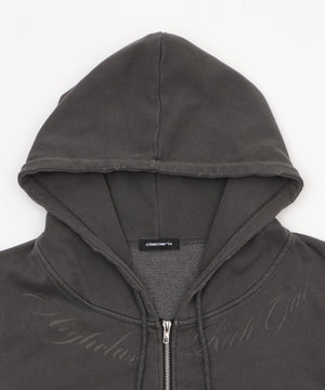 グラフィックWジップパーカー