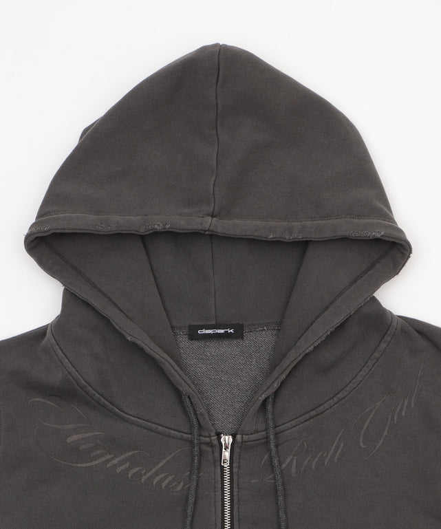 グラフィックWジップパーカー