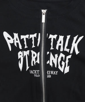 グラフィックロゴWジップSSトップス