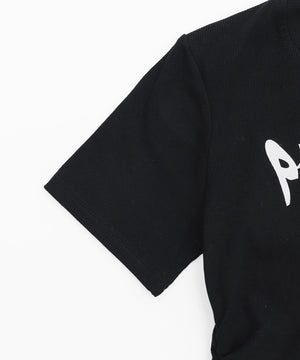 グラフィックロゴWジップSSトップス